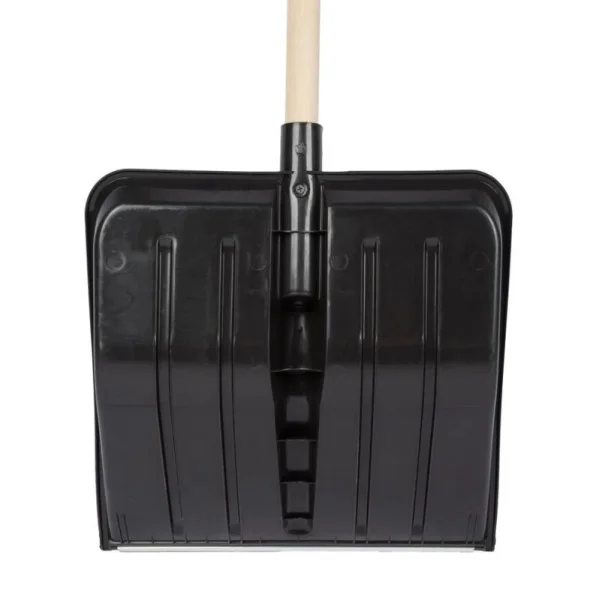 Лопата снегоуборочная полипропилен 405х410х1470мм дерев. черенок Сибртех 61688