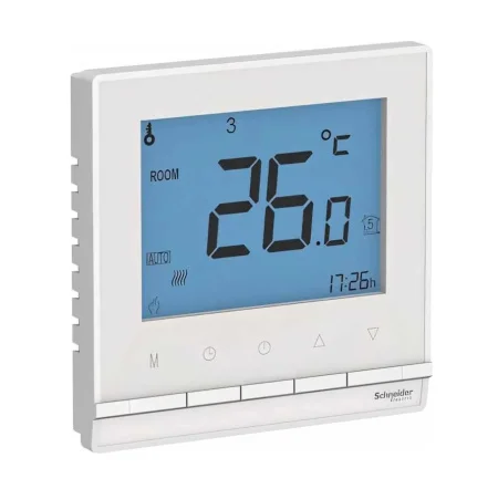 Термостат электронный AtlasDesign ATN000138 16A д теплого пола с датчиком от +5 до +35C в сборе белы