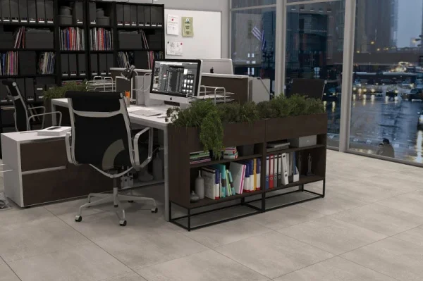 Керамогранит Gresse Madain Blanch GRS07-17 600х600х10мм 1уп=1,44м2 (4шт) молочный цемент