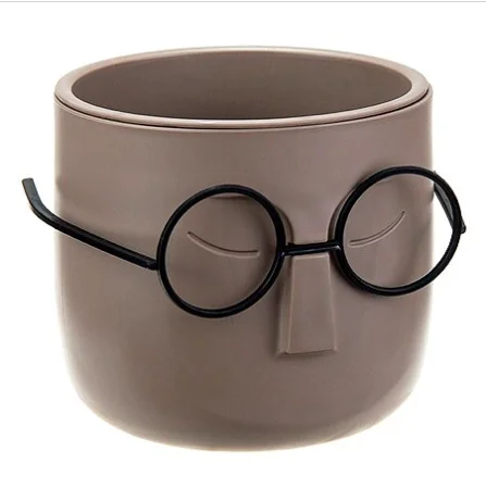 Кашпо для цветов Стив М3079 Французский серый 0,65л d115мм