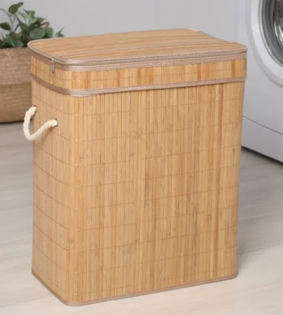 Корзина для белья "Кантри" 46х26х55см, коричневый 4333603 (Доляна) *1