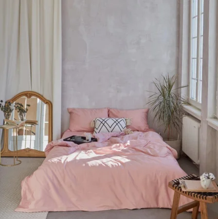 Постельное белье Этель дуэт Rose gold 143х215см -2шт 235х260см 50х70см -2шт мако-сатин 125г/м2 5373323