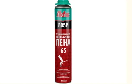 Пена монтажная профессиональная Akfix 65 805P 850гр FA001  1