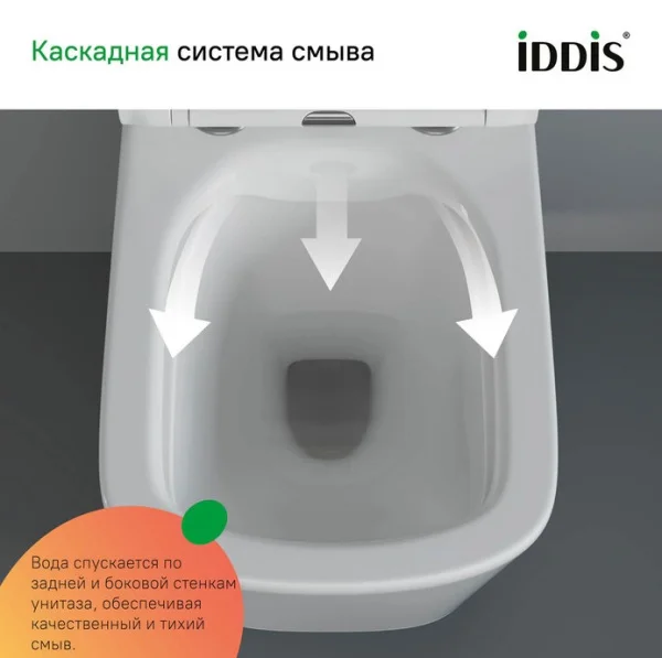 Комплект инсталляции 3в1 унитаз с крышкой+инсталляция+кнопка Iddis Basic BASBI01i73