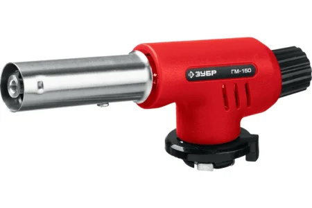 ЗУБР  ГМ-150, 1300°C, газовая горелка с пьезоподжигом на баллон с цанговым соединением (55554)