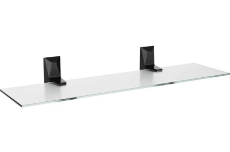 Полка прямоугольная 1-яр "Ice black" стекло KLE-ICE034BL (Kleber) *1