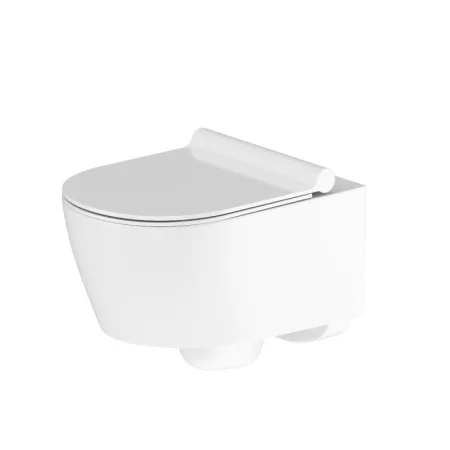 Унитаз подвесной Damixa Jupiter DX77C1700SC безободковый, с сиденьем микролифт, белый