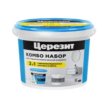 Комплект Ceresit Combo Pack  Гидроизоляции CL 51 7,5кг+Лента Cl 152 8м (3001038)