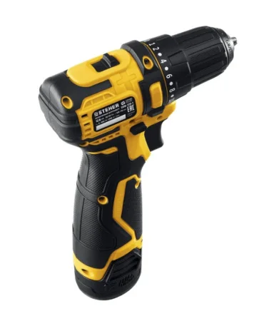 Дрель-шуруповерт аккум. Steher CDB-120-2 12В, 2АКБ (2Ач), кейс
