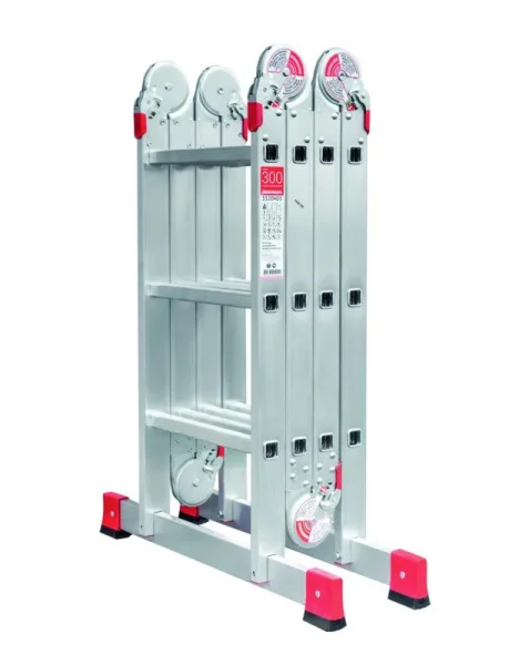 Лестница-трансформер 3 ступени 4 секции ширина 400мм алюминиевая Новая Высота NV 3320 3320403 *1