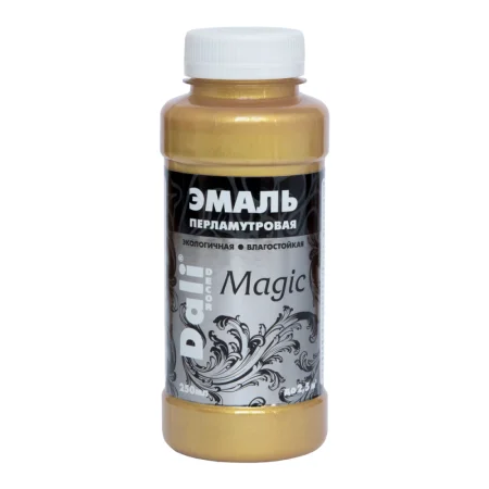 Эмаль акриловая перламутровая DALI DECOR Magic ЗОЛОТО, флакон 0,25л  12