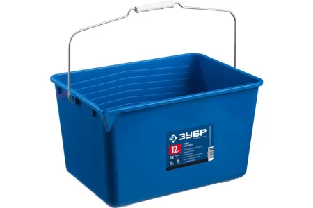 ЗУБР  12 л, высокопрочное, малярное пластиковое ведро, Профессионал (0609-12) ЗУБР  12 л, высокопрочное, малярное пластиковое ведро, Профессионал (0609-12)
