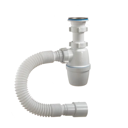 Сифон бутылочный 1 1/2"х40 с гофрой А-4001 (Орио) *35