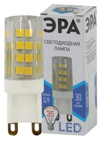 Лампа G9 капсула 3,5Вт 280Лм 4000К LED JCD-3,5W-CER-840-G9 Б0027862 (Эра)  1 100