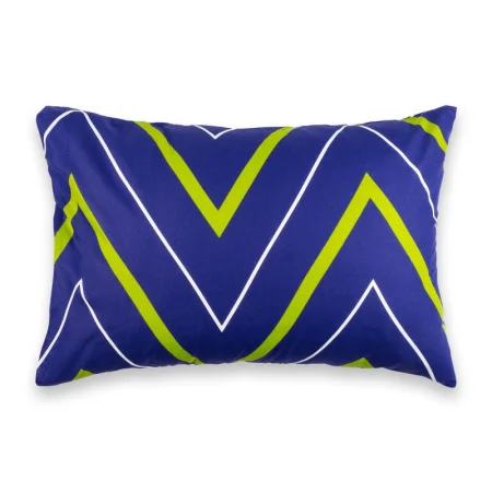 Наволочка Этель 50х70см "Зелёно-синие зигзаги" 100% хлопок поплин 125 г/м2 3639594 *1