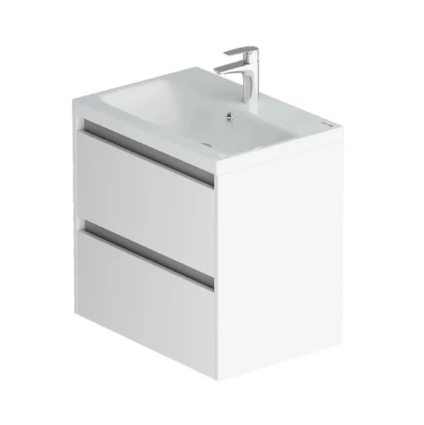 Тумба для ванны подвесная AM.PM Pulse под раковину M91FHX0602WG 60см белый глянец/графит