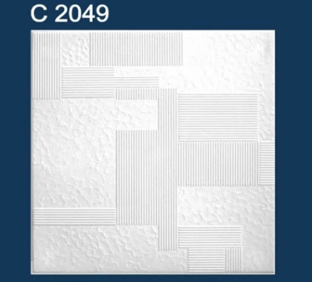 Плитка потолочная экструд.Solid С2049 белая