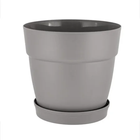 Горшок д цветов пласт.  Villa de Fiori  D170мм 2л с фиксируемым поддоном французский платан IG660110