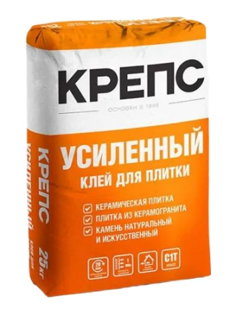 Клей для плитки Крепс Усиленный 25кг  1 56 (С1T)