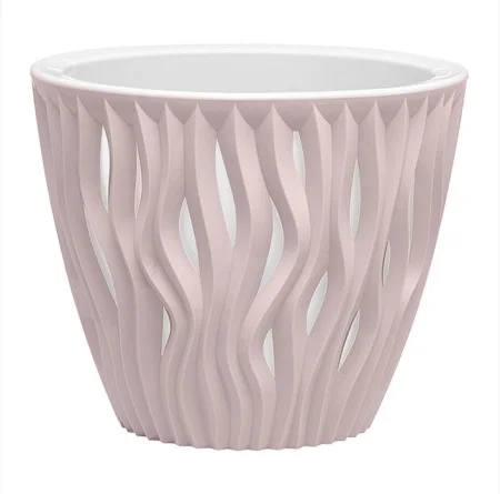 Кашпо для цветов ВМС Вдохновение К1355 Бежево-розовый 1,6л