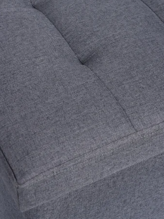 Пуф с ящиком 38х38х38см рогожка 722-9 серый, нагрузка 120 кг 10881138