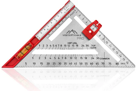 Угольник Profi 6 в 1 многофункциональный Inox+Abs+ магнит, толщина 2,0мм VertexTools 3046-2  1