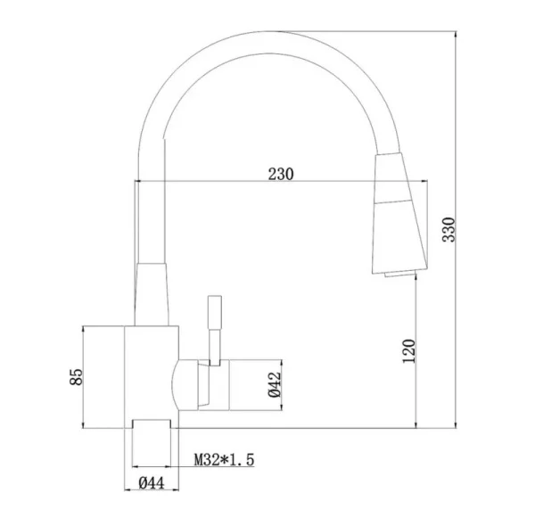 Смеситель для кухни одноручный с высоким силиконовым изливом Антей Мармелад 572571 белый Смеситель для кухни одноручный с высоким силиконовым изливом Антей Мармелад 572571 белый