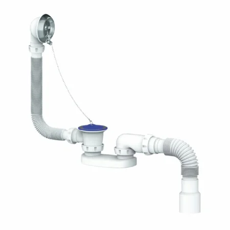 Сифон д ванны с выпуском и переливом 1 1 2 х40 S15 (Unicorn)  1 35