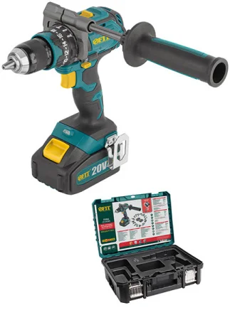 Дрель-шуруповерт акккум. Fit CD-S20LiBHC 20В, 0-500/2000 об/мин, 100 Нм, Li-Ion 4,0 Ач, 2 ч., бесщет