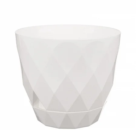 Горшок для цветов с поддоном Idiland Laurel 221611029/01 Белый 4,5л d220мм