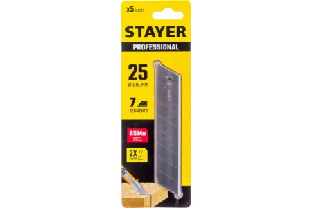 Лезвия сегментные 25мм уп-5шт Stayer 09179-S5  1