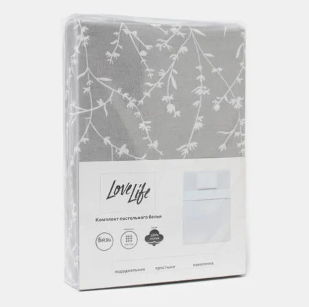 Постельное белье LoveLife 1,5сп Ветви 147х210см 150х215см 50х70см -1шт 100% хлопок бязь 120 г/м2 10223712