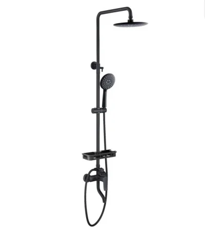 Душевой набор с верх. тропическим душем 1 реж. и руч. душем 3 реж. AVRORA Moon AV3540