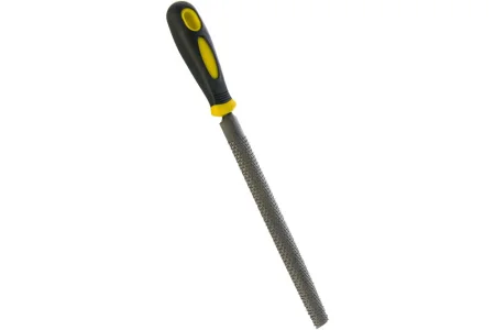 Рашпиль полукруглый 200мм прорезиненная рукоятка Fit 42757  1