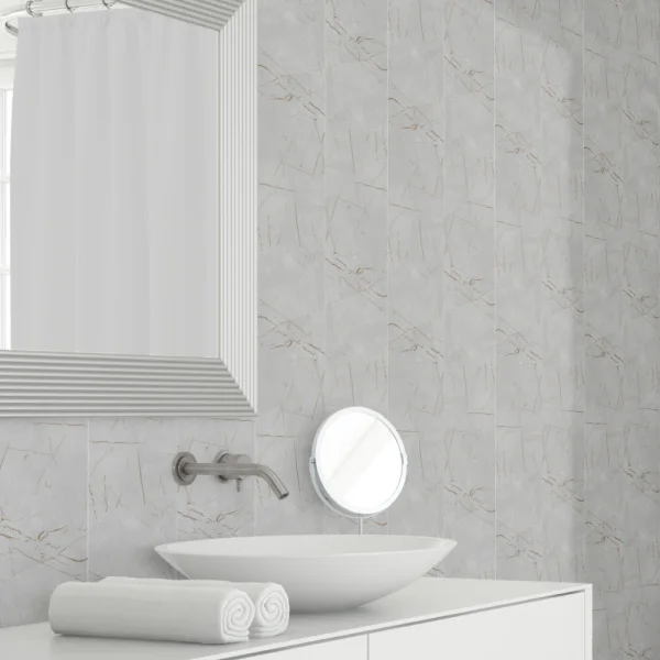 Панель ПВХ Stella Light Slim Мрамор Грей 673/1 2600х250х5 