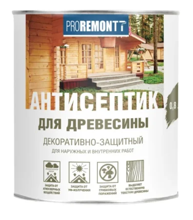 Антисептик деревозащитное средство орех Proremontt 0,8л. (0006561)  1 6