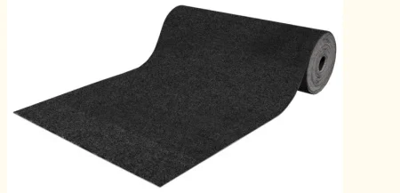 Ковровая дорожка влаговпитывающая icarpet ПРАКТИК антискользящая, черный гранит 03, 1м/5мм
