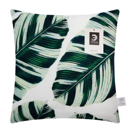 Наволочка декоративная Этель "Тропики "Leaves" 40х40см 100% п/э велюр 160г/м2 7061213 *1