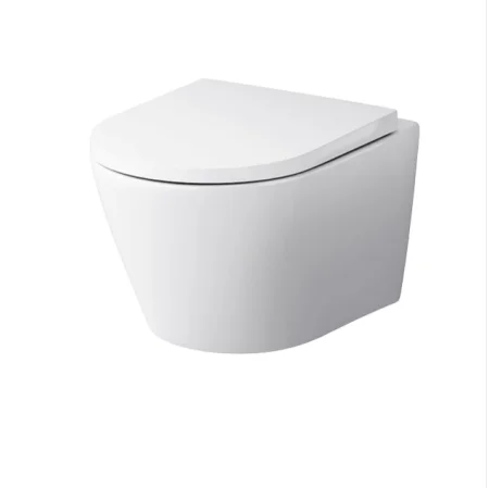 Унитаз подвесной "Sense FlashClean" горизон. выпуск, сиденье дюропласт с м/лифтом, безободковый C741701SC (Am.Pm) *1