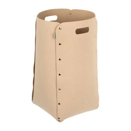 Корзина для хранения из фетра 30х30х55см 49л цвет бежевый 66535 QWERTY  1