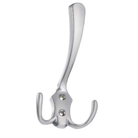 Крючок мебельный SANBERG 3-х рожковый 5518 827А Классика большой (хром матов) инд уп.  1