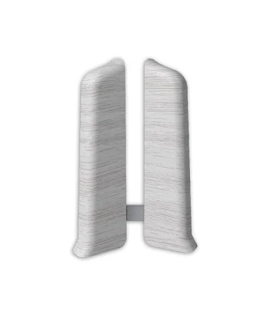 Заглушки для плинтуса (левая/правая) 362 Акация белая 80мм Лексида