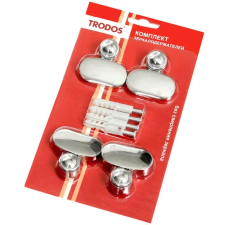 Комплект держателей зеркала "101" никель 304004 Trodos