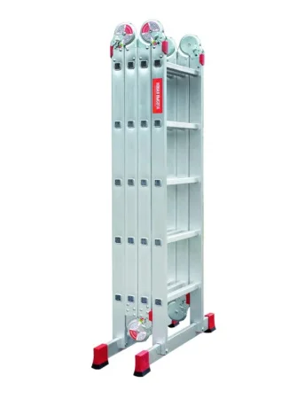 Лестница-трансформер 5 ступеней 4 секции ширина 400мм алюминиевая Новая Высота NV 3320 3320405