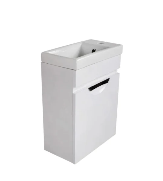 Тумба подвесная AGATA Никас 40 АТ40-637 с раковиной Como 40 S-UM-COM40/1-w