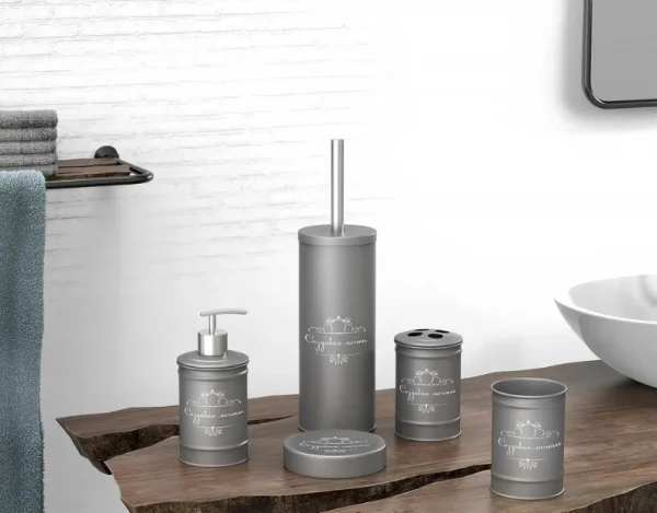 Дозатор для жидкого мыла Fora Создавая мечты серый FOR-DA021GR