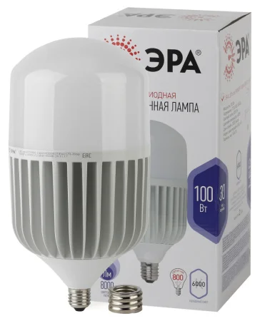 Лампа светодиодная промышленная Е27 100Вт 6500К 100W-6500-E27/E40 Б0032090 Эра