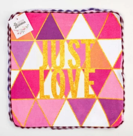 Набор салфеток для уборки "Just Love" 30х30 -3шт, микрофибра, п/э 200гр/м2 7092653 *1