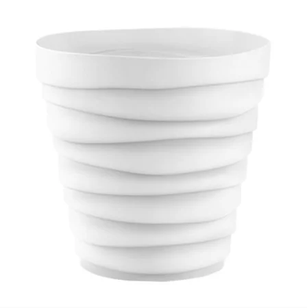 Кашпо для цветов ВМС  Бархан К1396 Белый 1,4л