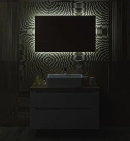 Зеркало с подсветкой Spell-BLACK 600х1000 LED-00002971 бесконтактный сенсор